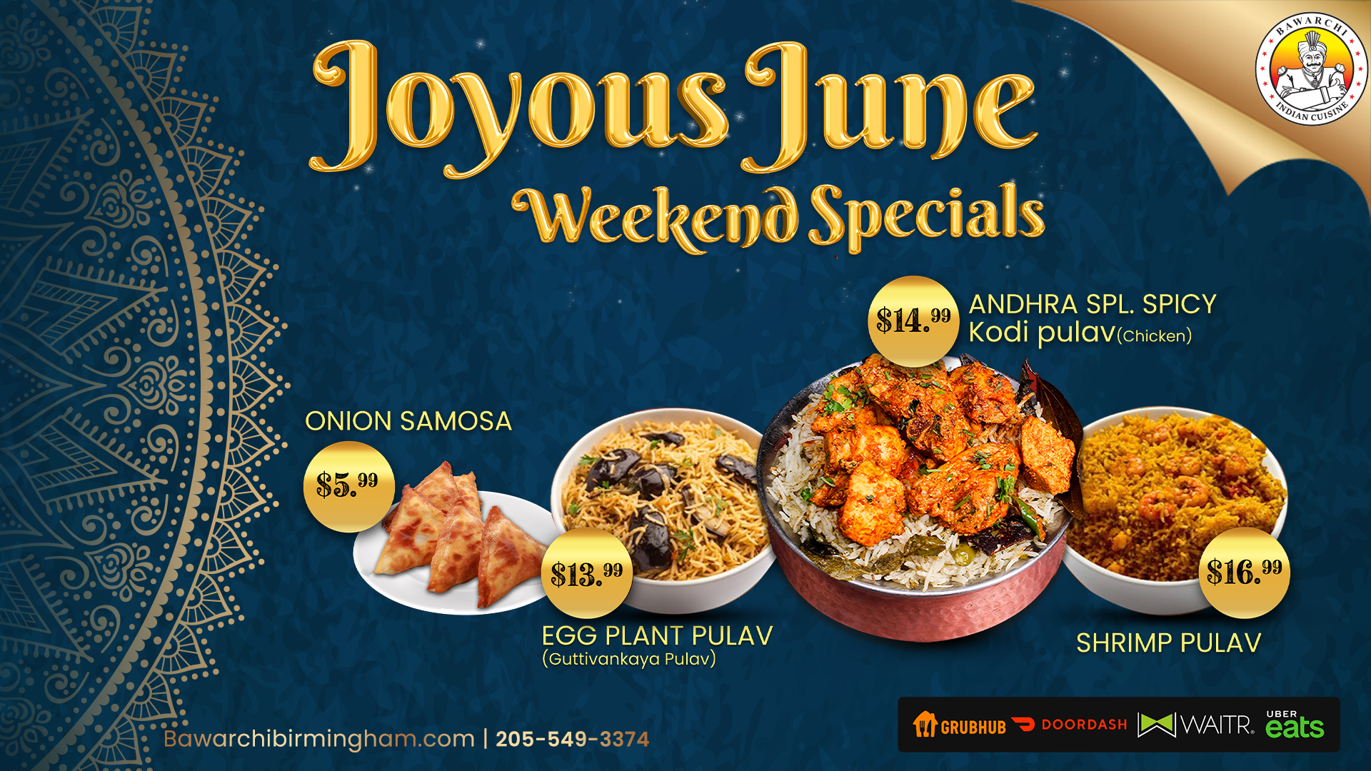 Joyous June Weekend Specials
