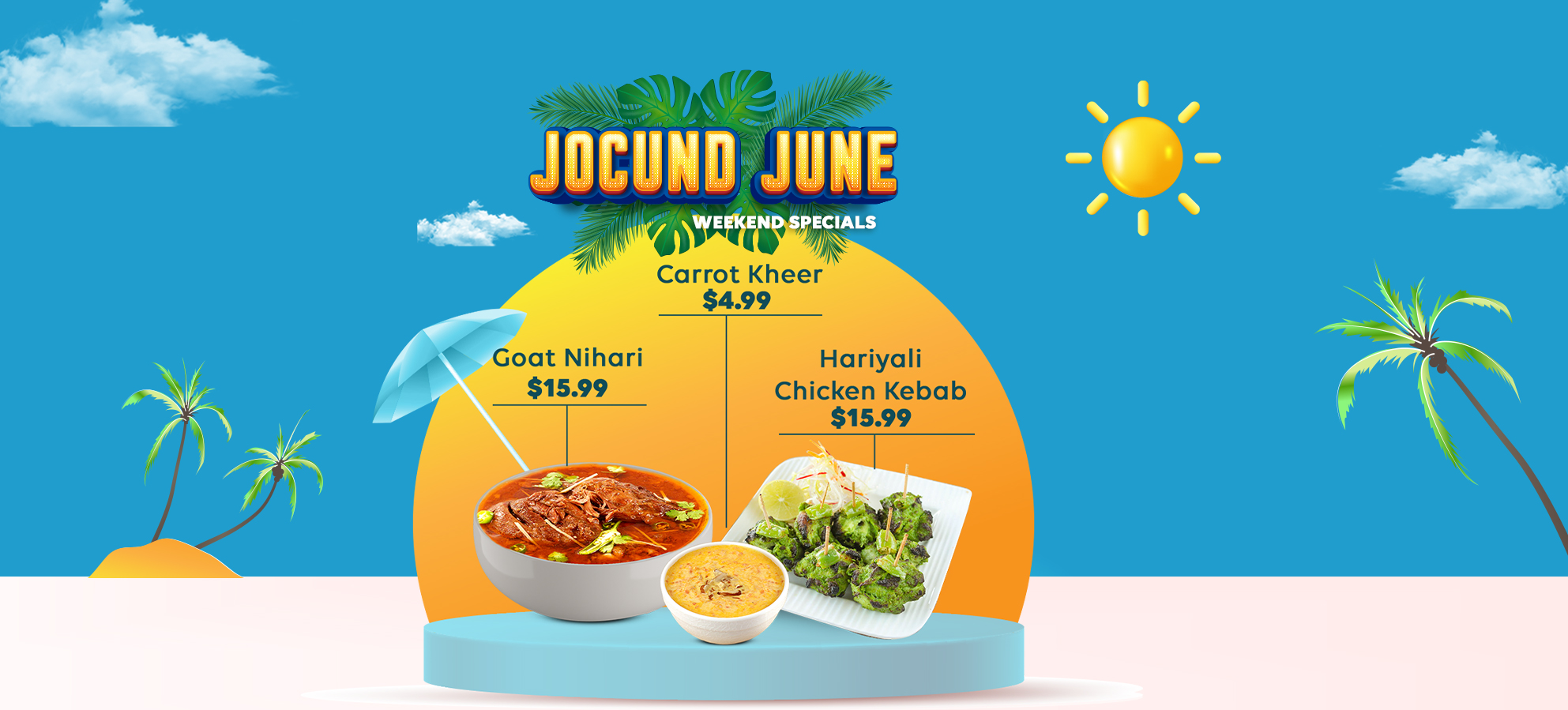 Jocund June Weekend Specials