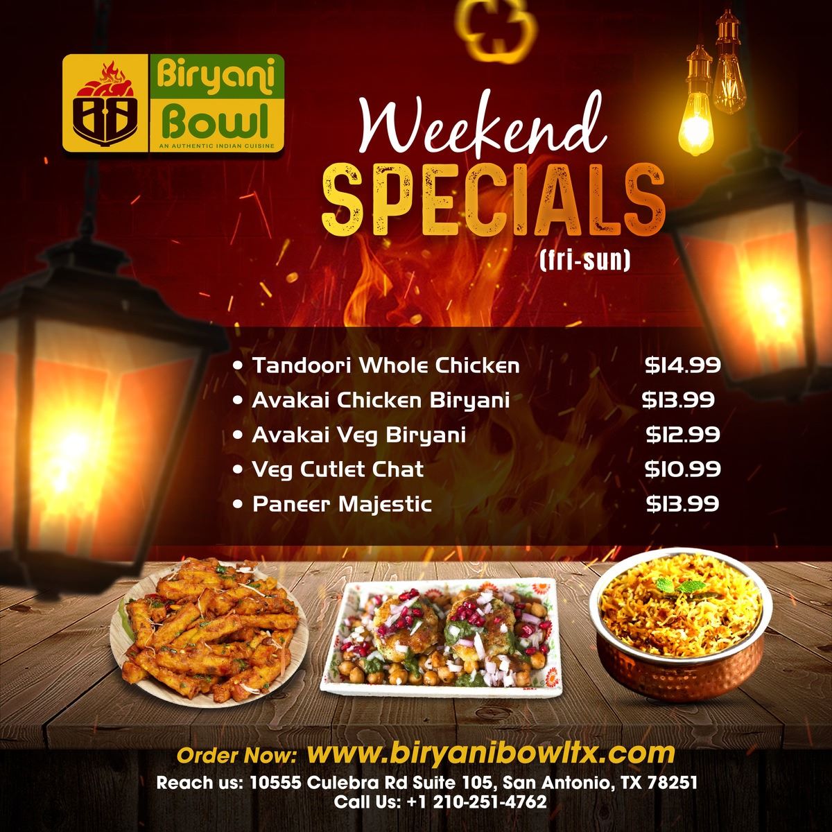 WEEKEND SPECIALS