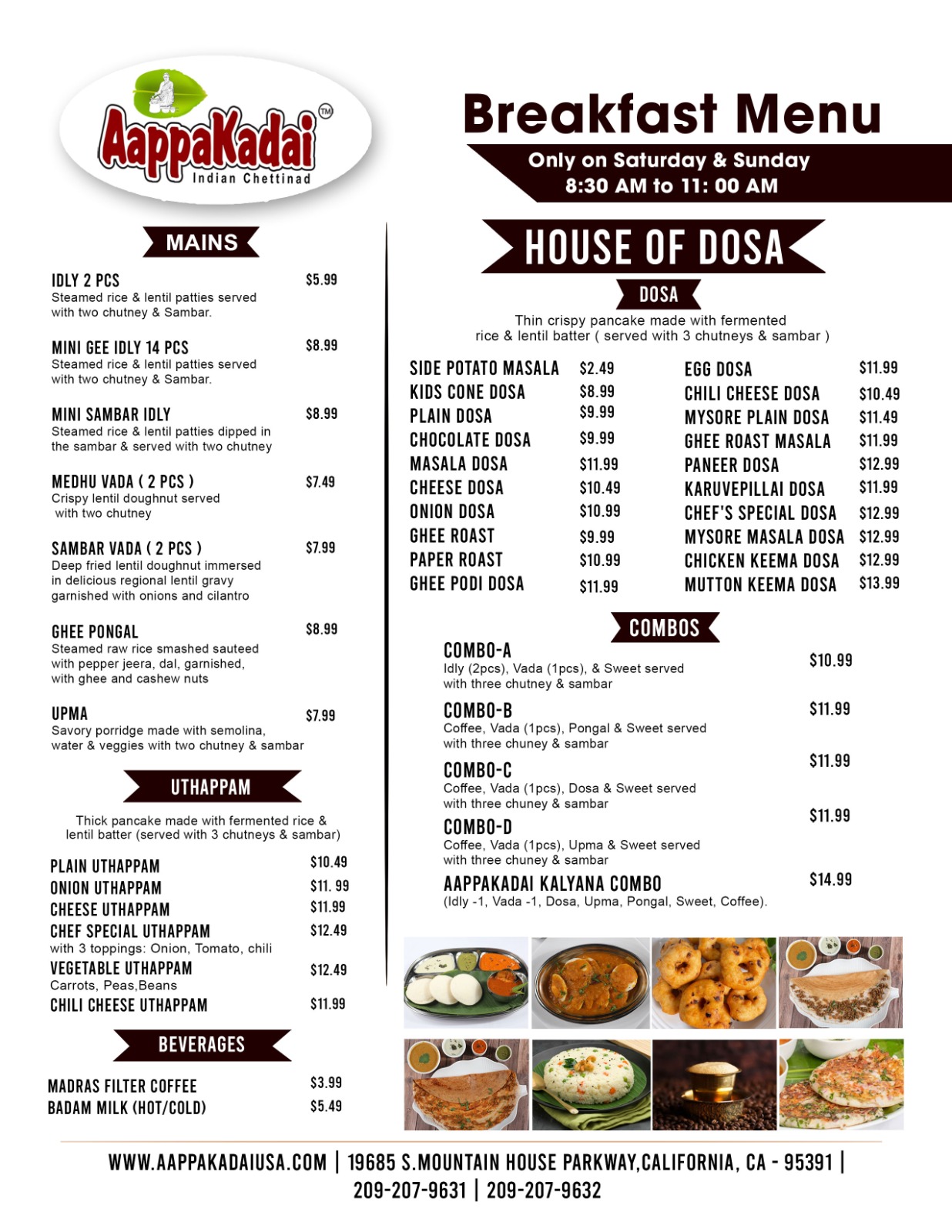 Breakfast Menu