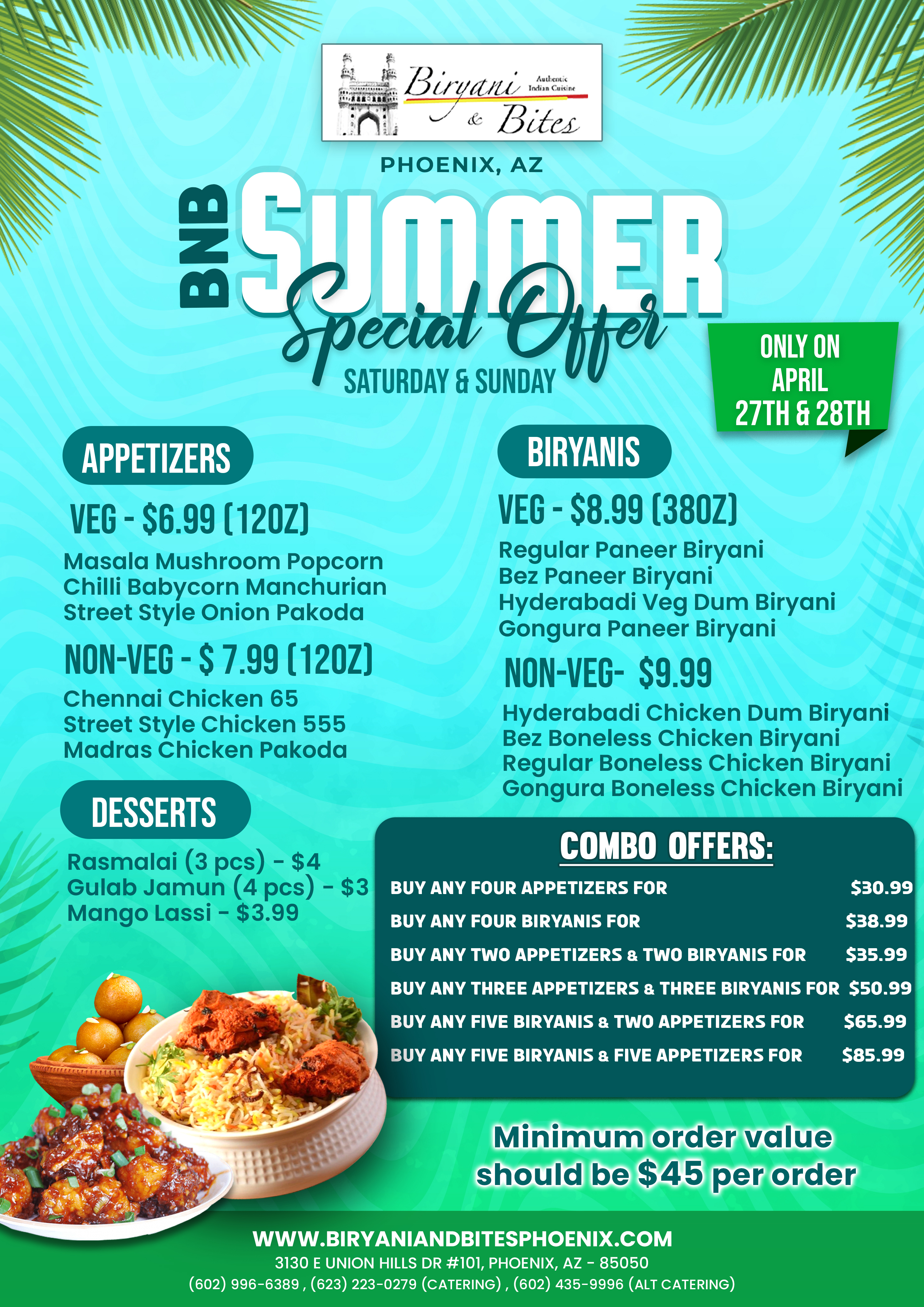 BNB Summer Special Combo Offer