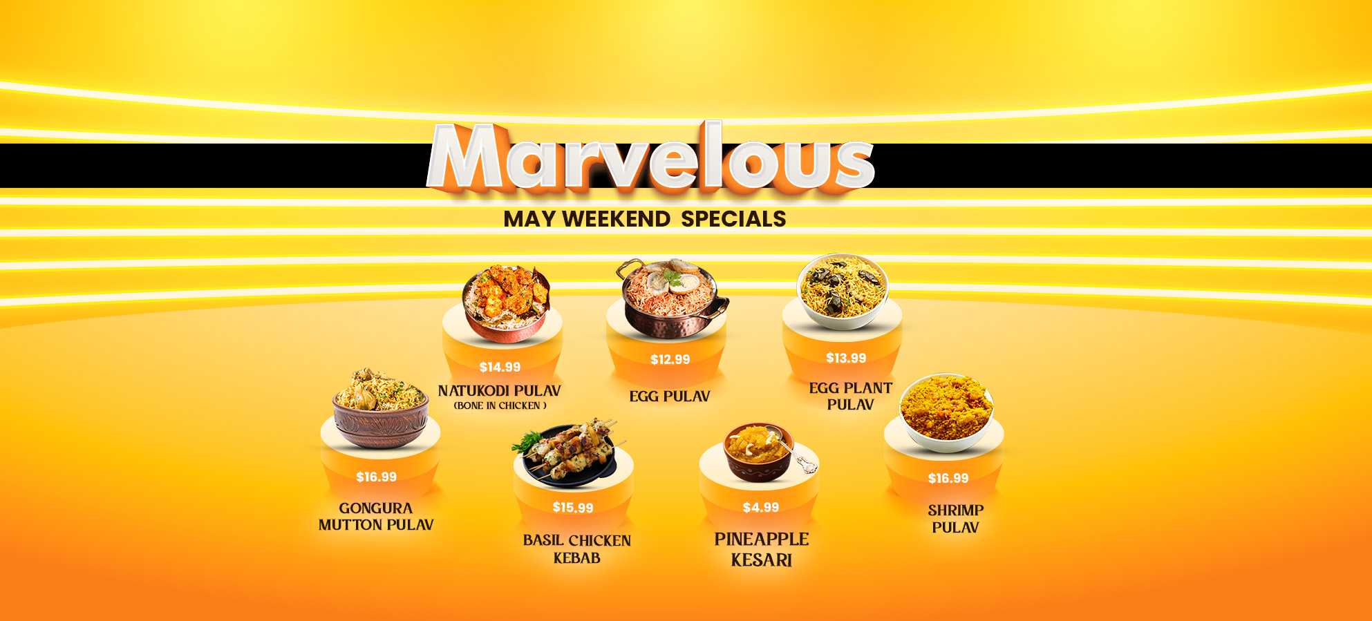 Marvelous May Weekend Specials