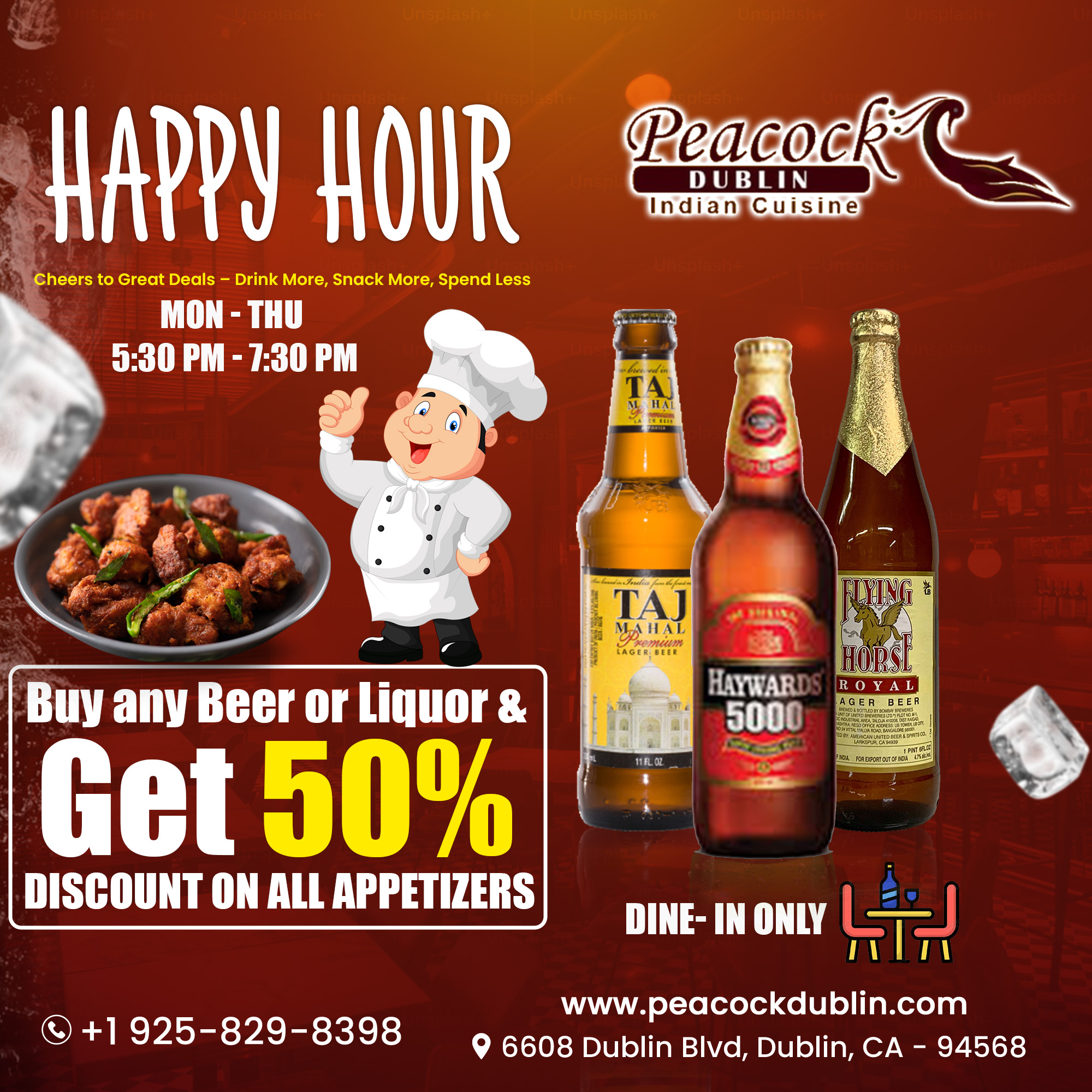 HAPPY HOUR (Mon-Thu)