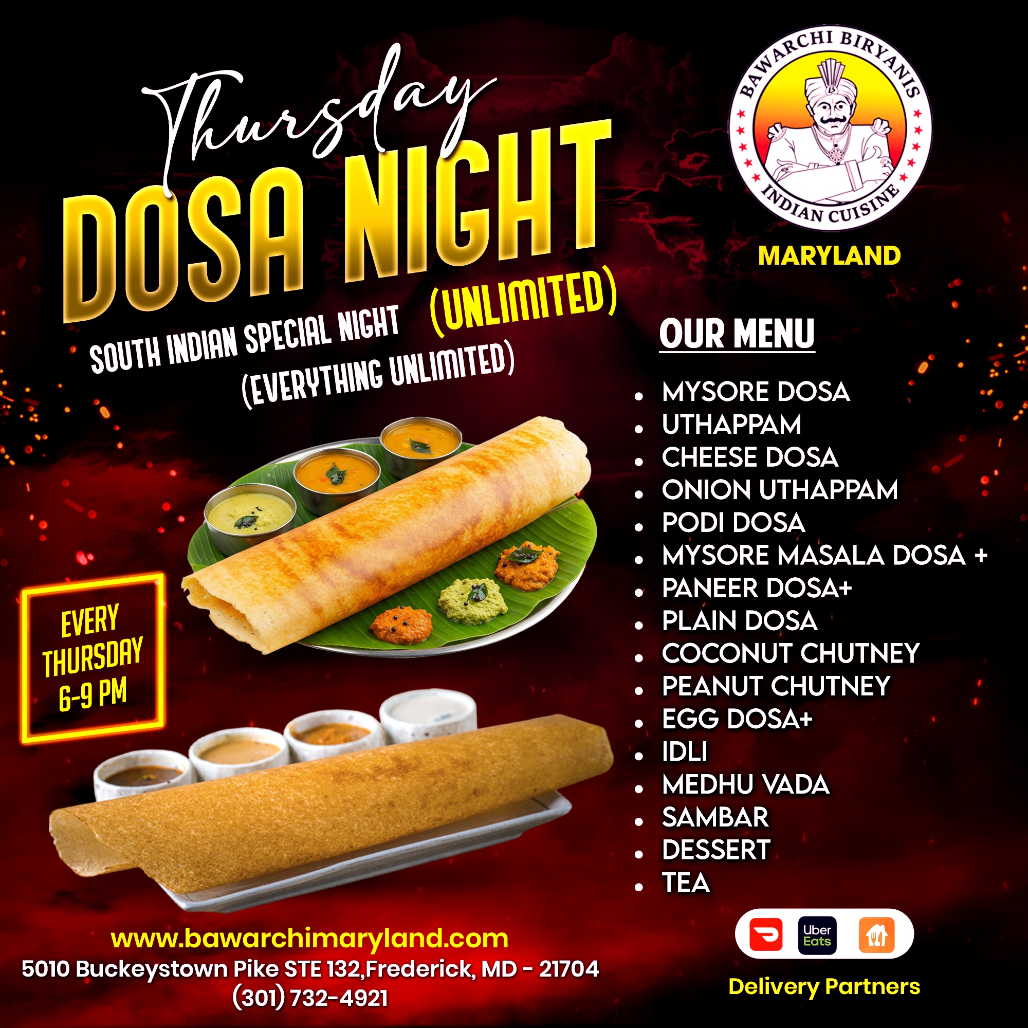 Thursday Dosa Night (Unlimited)