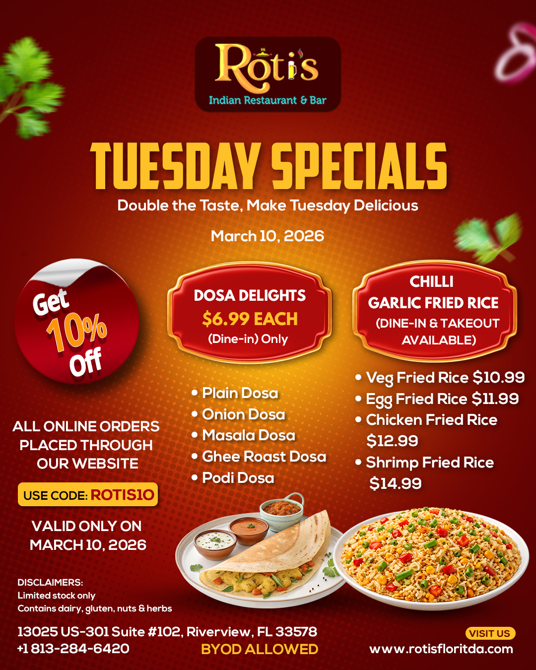 Tuesday Specials - Feb 10, 2026