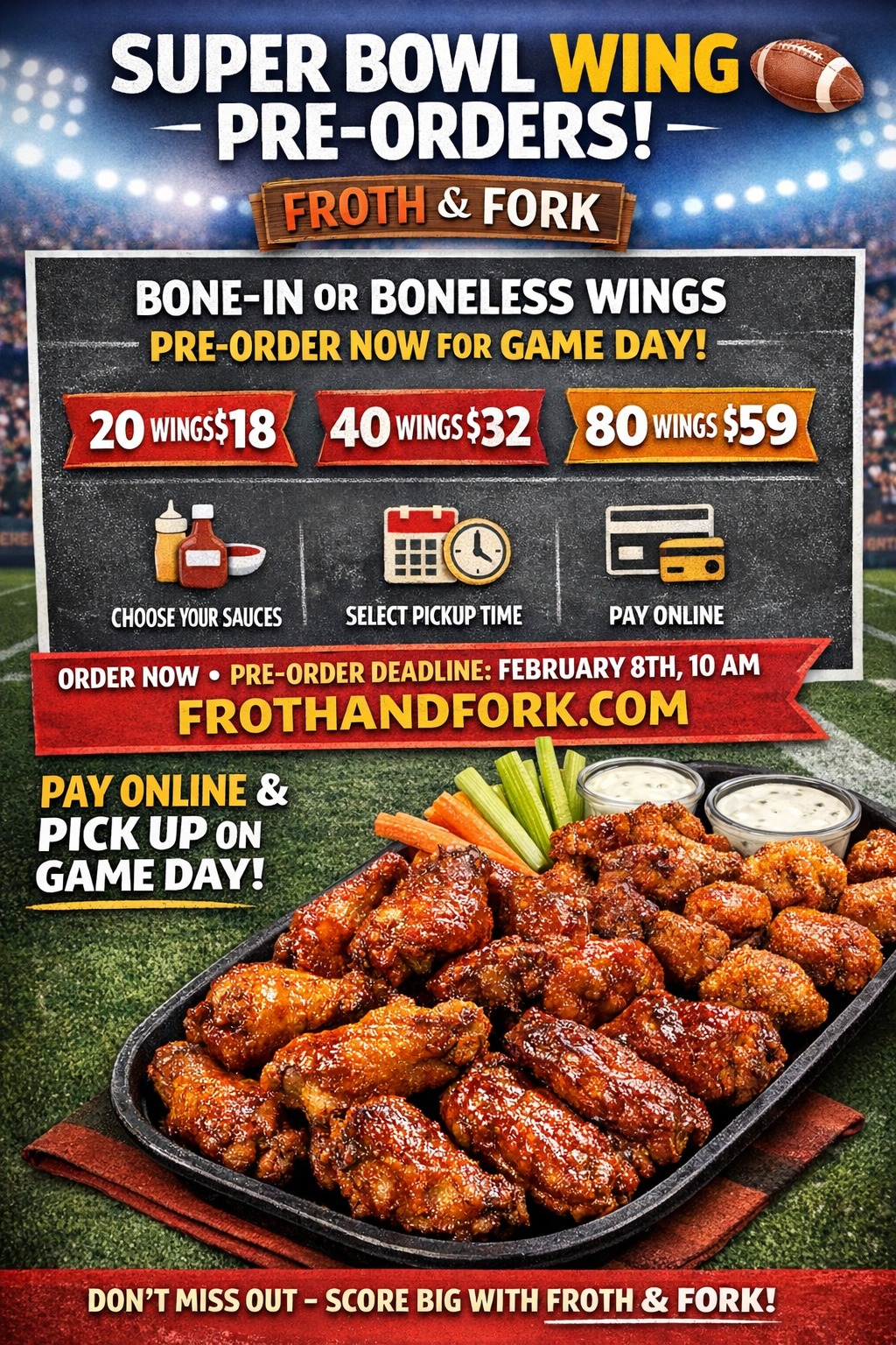 🏈 Super Bowl Wings Pre-Order