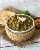 SAAG ( Spinach) CHANNA ( Chickpea)