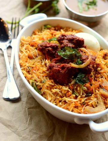 Hyderabadi Chicken Dum Biryani