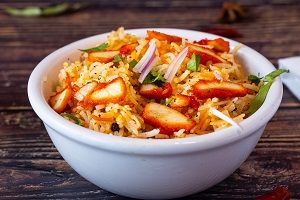 Chicken Fried Rice with Chicken Fry