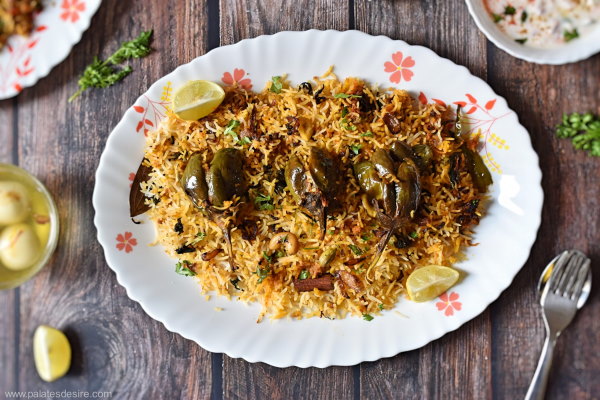 Guthi Vankaya Biryani