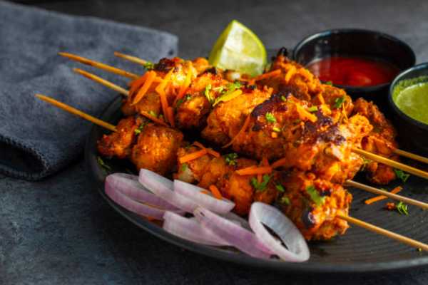 Achari Chicken Tikka Kebab