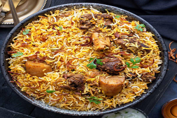 Goat Dum Biryani (House Special) Large