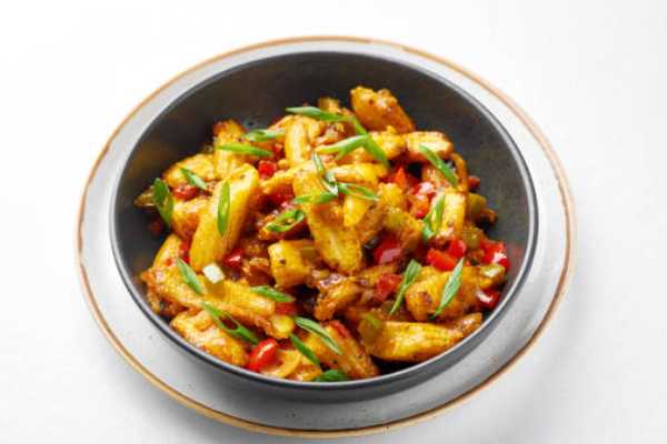 Wok Fried Chilli Potatoes