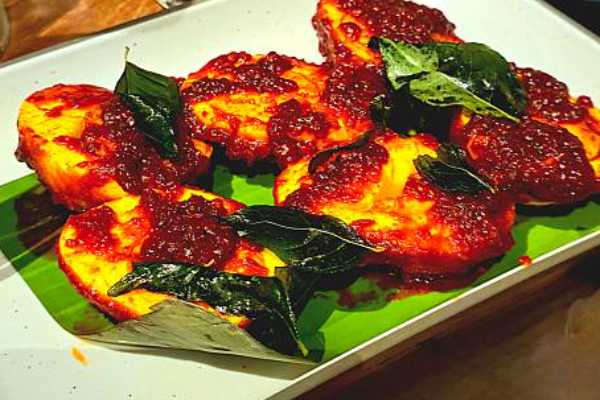 Egg Manchuria A La Carte with rice