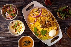 Goat Fry Bucket Biryani 