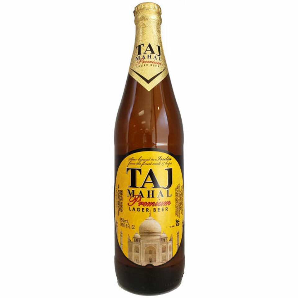 Taj Mahal Premium Lager Beer - 22 oz Btl