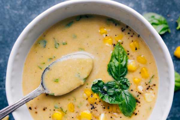 Veg sweet corn soup