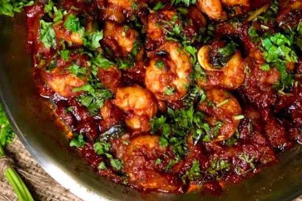 Desi Tawa Shrimp