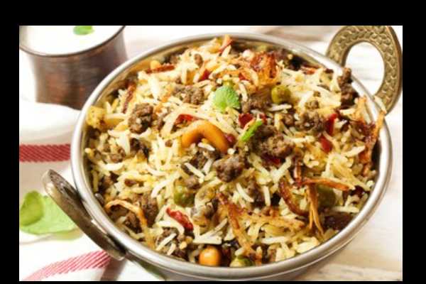 Goat Keema Biryani