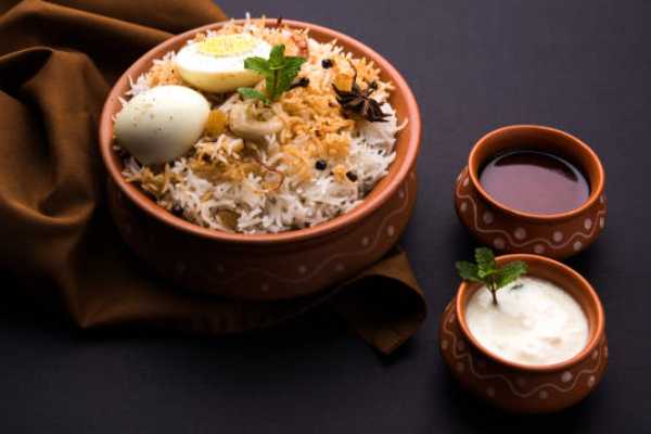 Hyderabadi Egg Dum Biryani