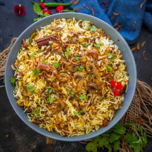 Mushroom Biryani