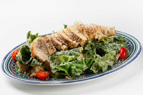 Ceasar Salad With Grilled Chicken Breast