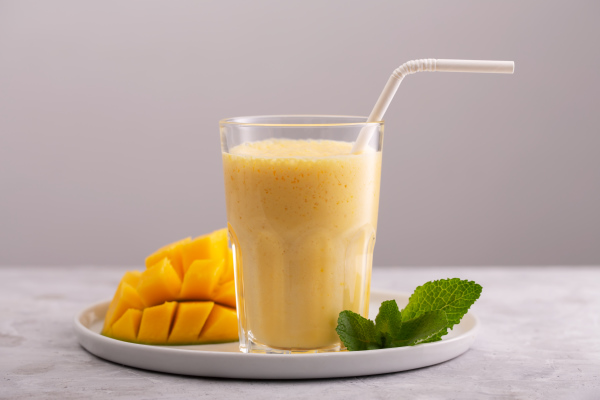 Mango Lassie yogurt drink