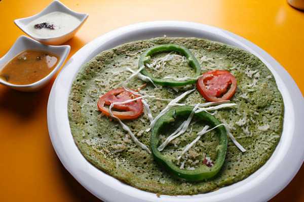 Spinach Masala Dosa