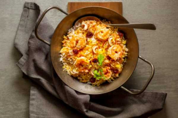 Shrimp Dum Biryani