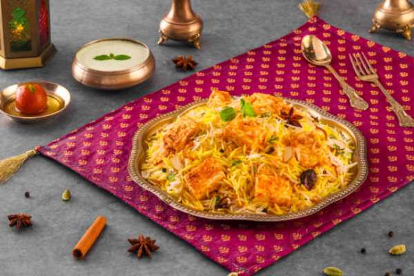 Paneer Biryani Platter