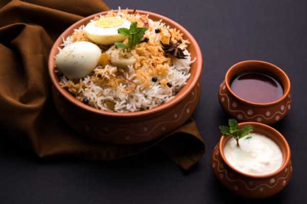 Egg Dum Biryani Platter