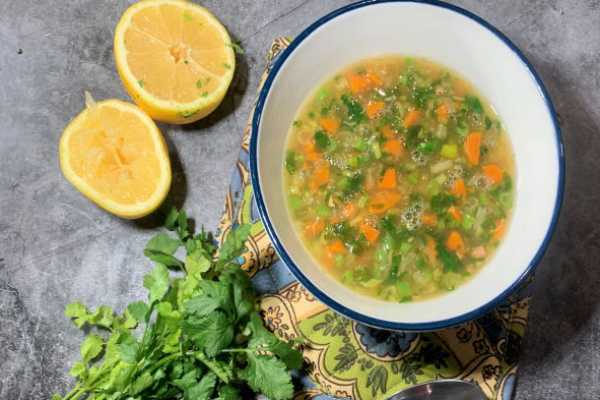 Lemon Cilantro Soup (Veg)