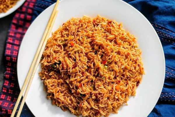 Schezwan Veggie Fried Rice