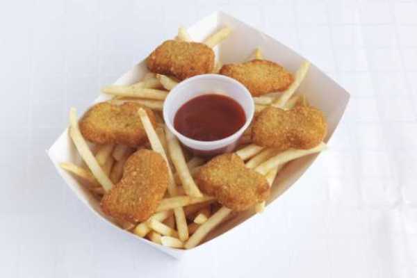 Chicken Nuggets with French fries