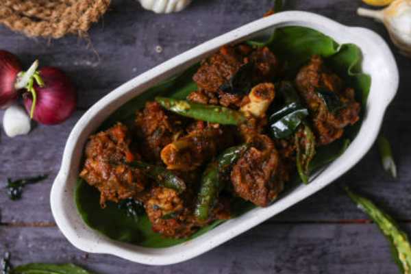 Andhra chicken curry.