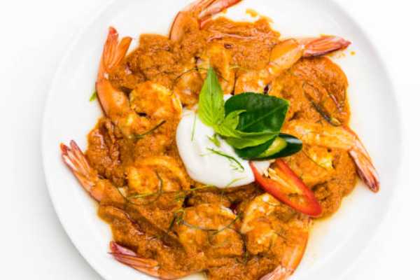 Karivepaku Shrimp Fry