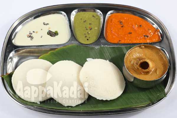 IDLY WITH GOAT CURRY 