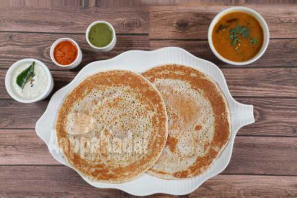 KAL DOSA WITH CHUTNEYS & SAMBAR 
