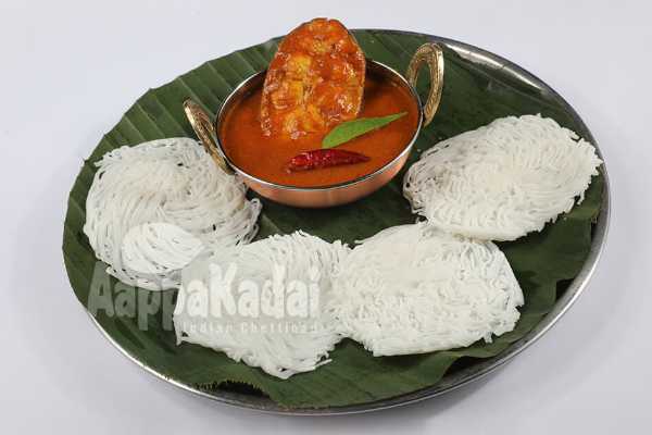 IDIYAPPAM WITH FISH CURRY 