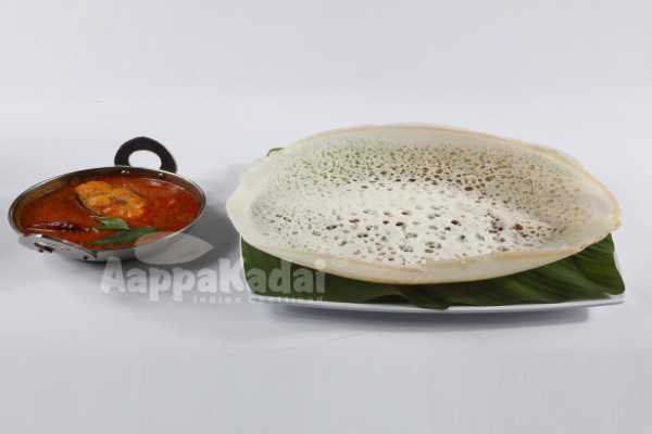 AAPPAM WITH FISH CURRY 