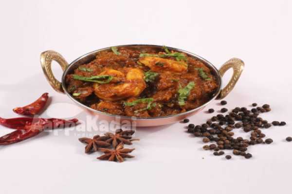 YERA MILAGU VARUVAL (Prawn Pepper Fry) 