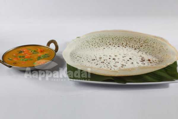 AAPPAM WITH VEGETABLE KHURMA 
