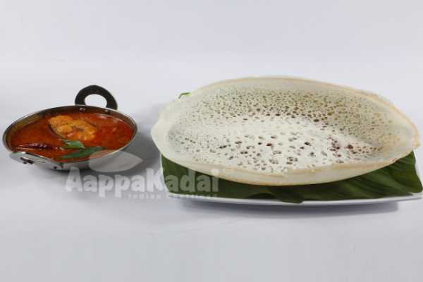 AAPPAM WITH FISH CURRY 