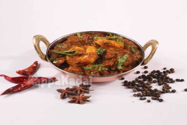 YERA MILAGU VARUVAL (Prawn Pepper Fry) 