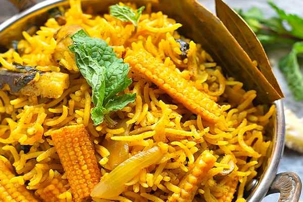 Regular Baby corn Biryani (no gobi) 