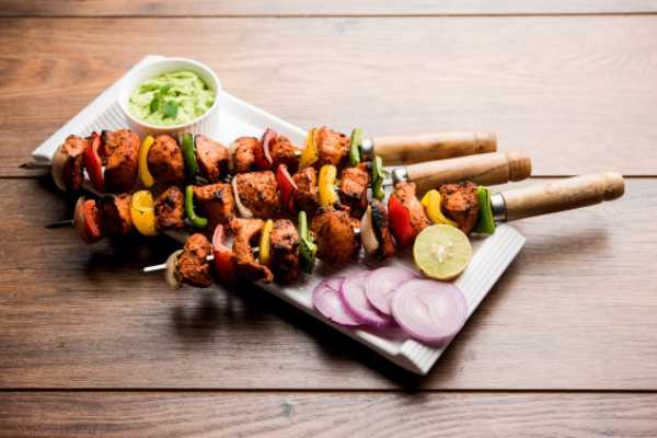 Chicken tikka kebab