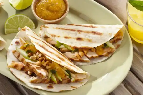 Curried chicken Taco