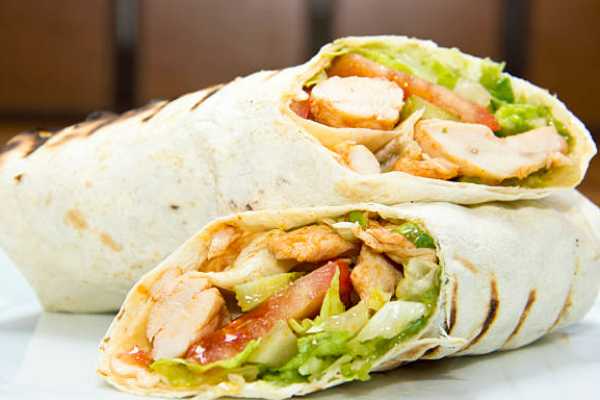 Curried Chicken Wrap