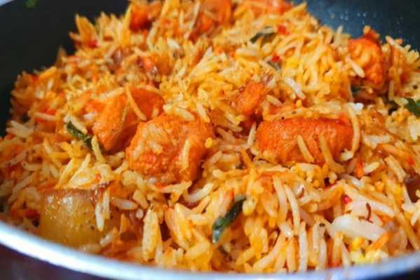 Vijayawada boneless chicken biriyani 