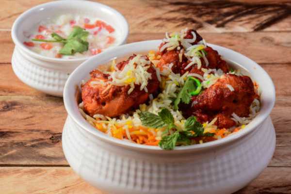 Pan Fried Chicken Biryani